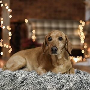 Bed Soft Fuzzy Long Plush Calming Bed for Dogs Comfortable Velvet Improved Sleeping