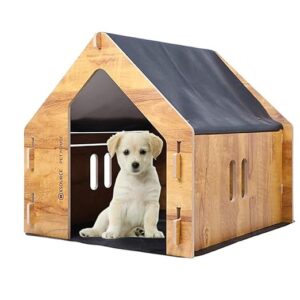 Folding Wooden Pet House for Dogs